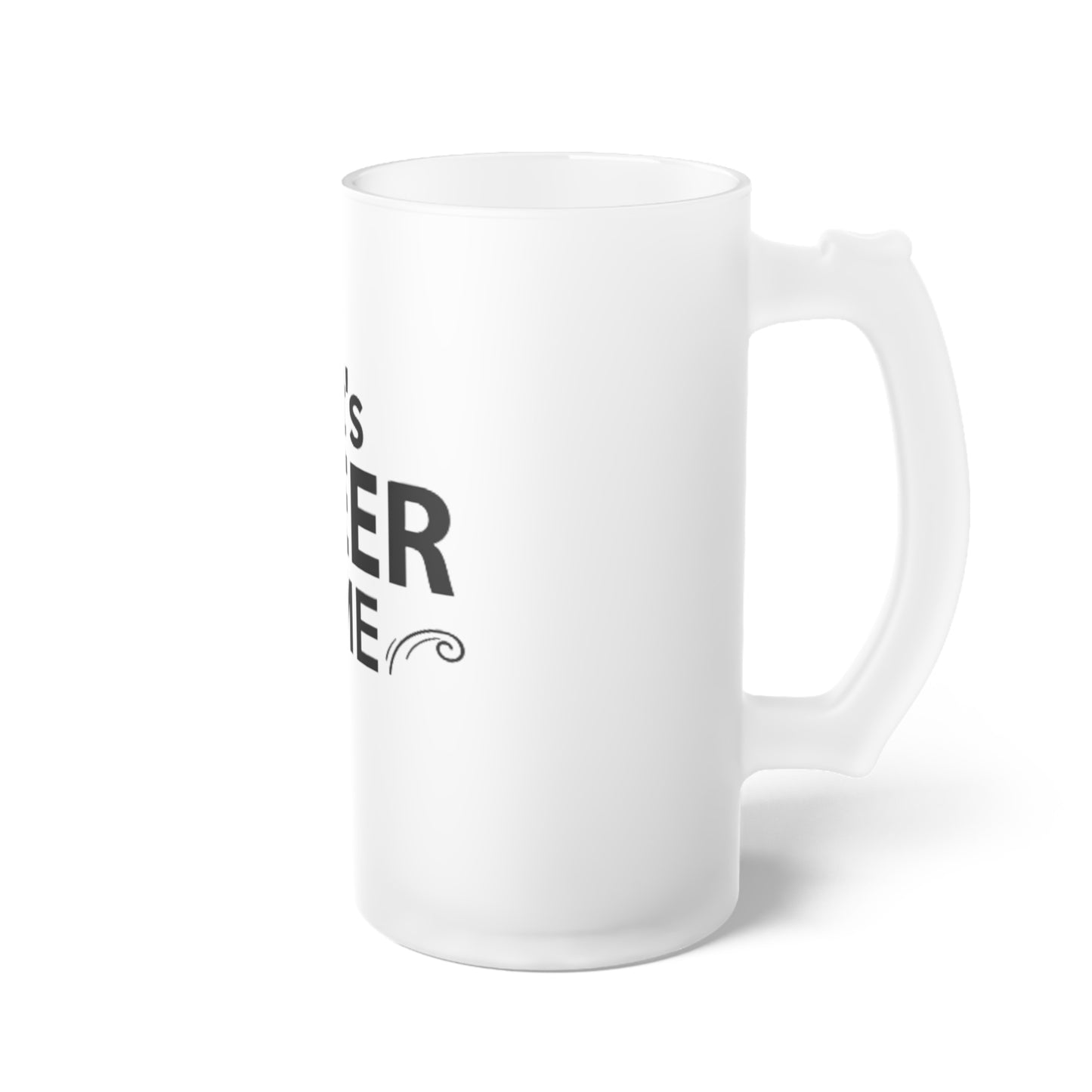 Frosted Glass Beer Mug