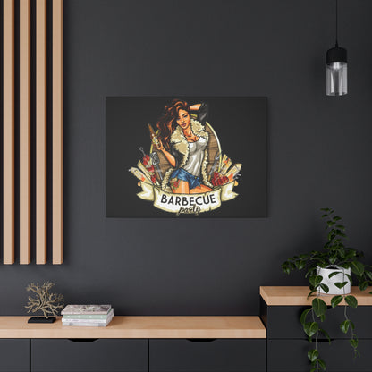 Barbecue Party Canvas Art, Indoor Decor, Perfect for Summer Celebrations, BBQ Lovers, Gift for Friends, Home Wall Decor