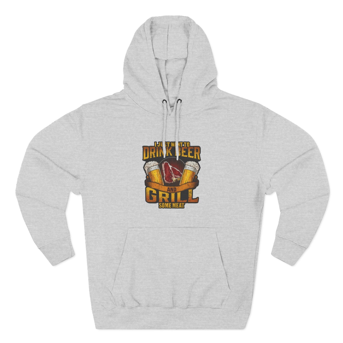 Three-Panel Fleece Hoodie