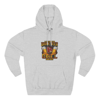 Three-Panel Fleece Hoodie