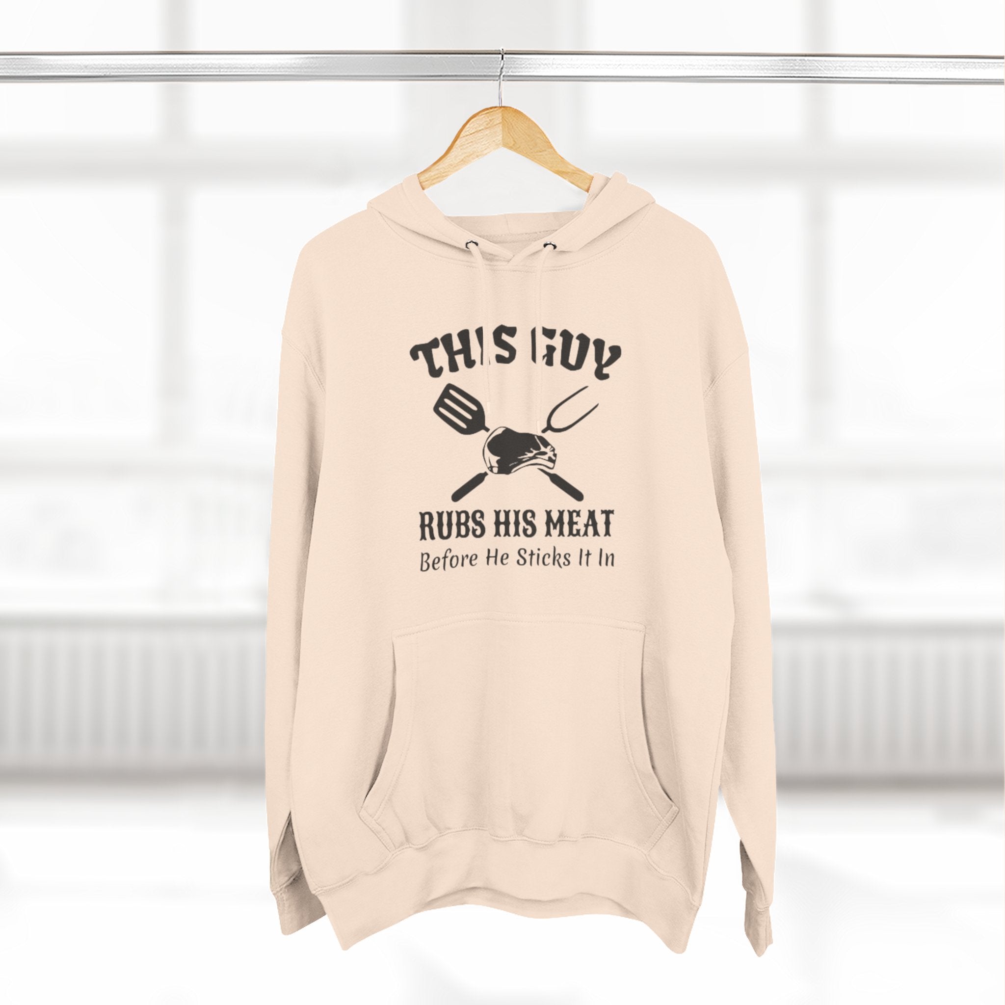 Three-Panel Fleece Hoodie