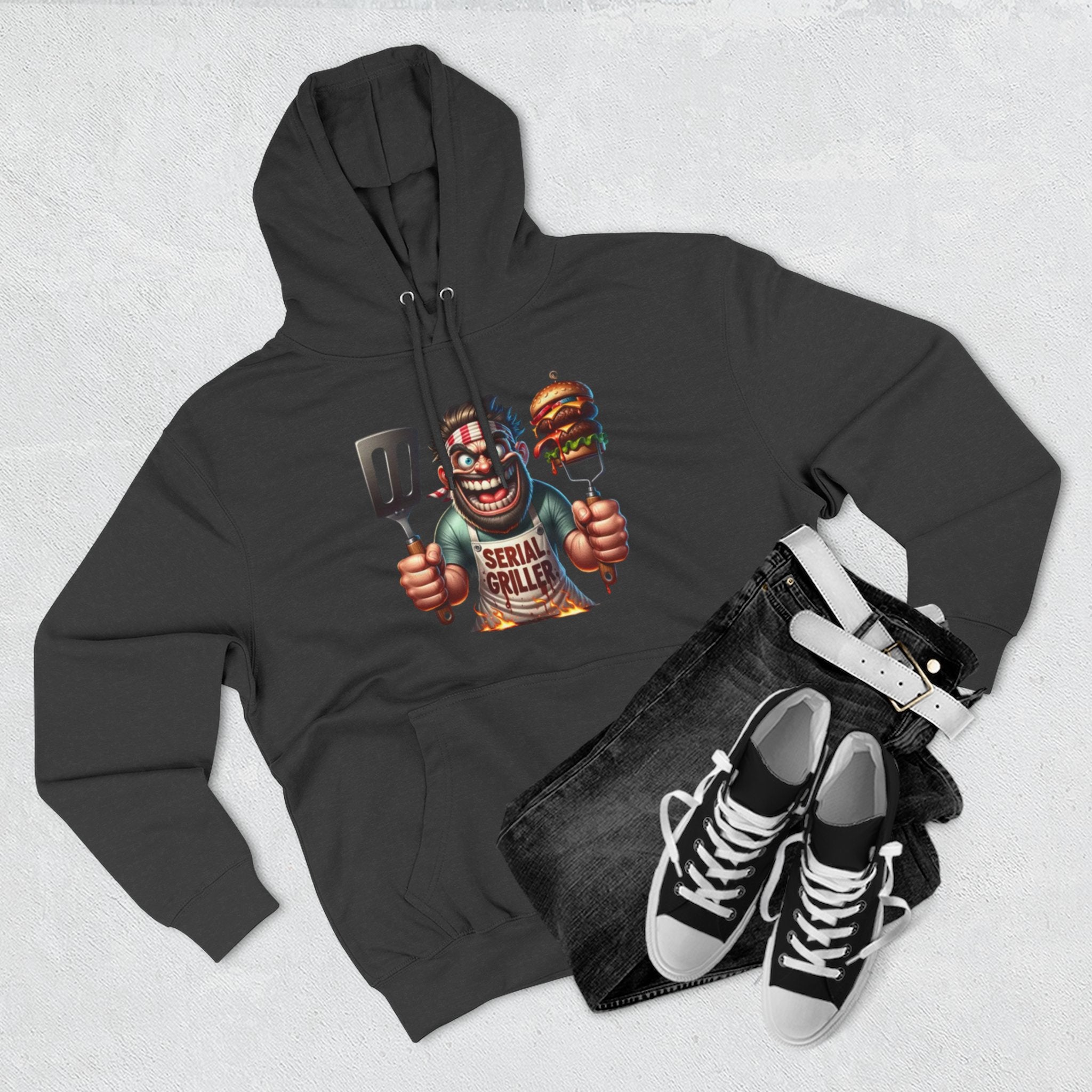 Three-Panel Fleece Hoodie