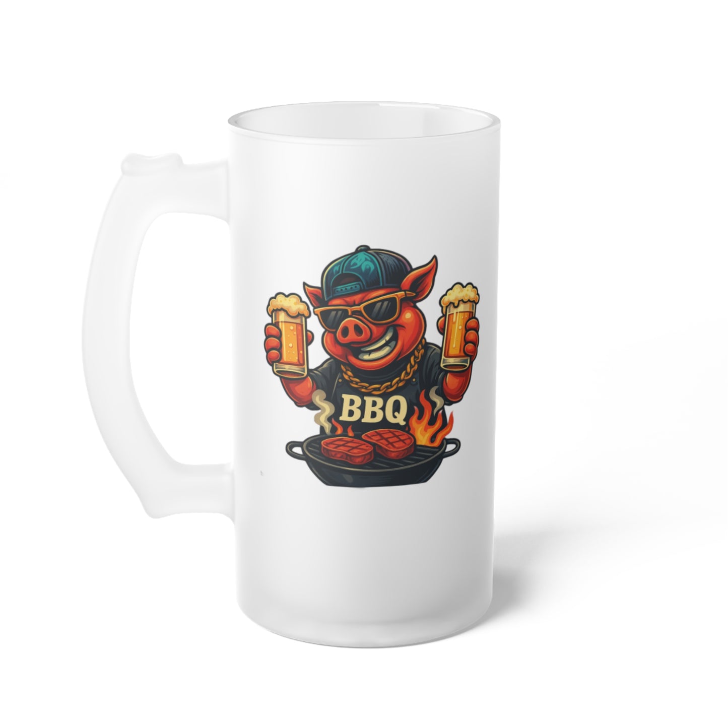 Frosted Glass Beer Mug