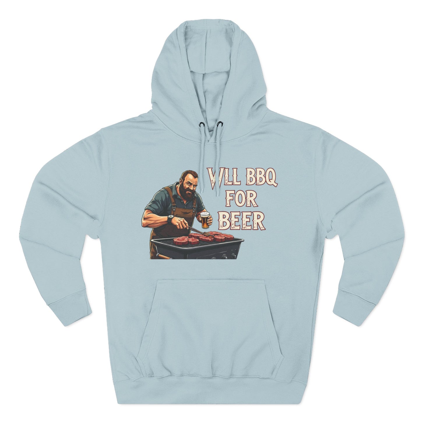 Three-Panel Fleece Hoodie