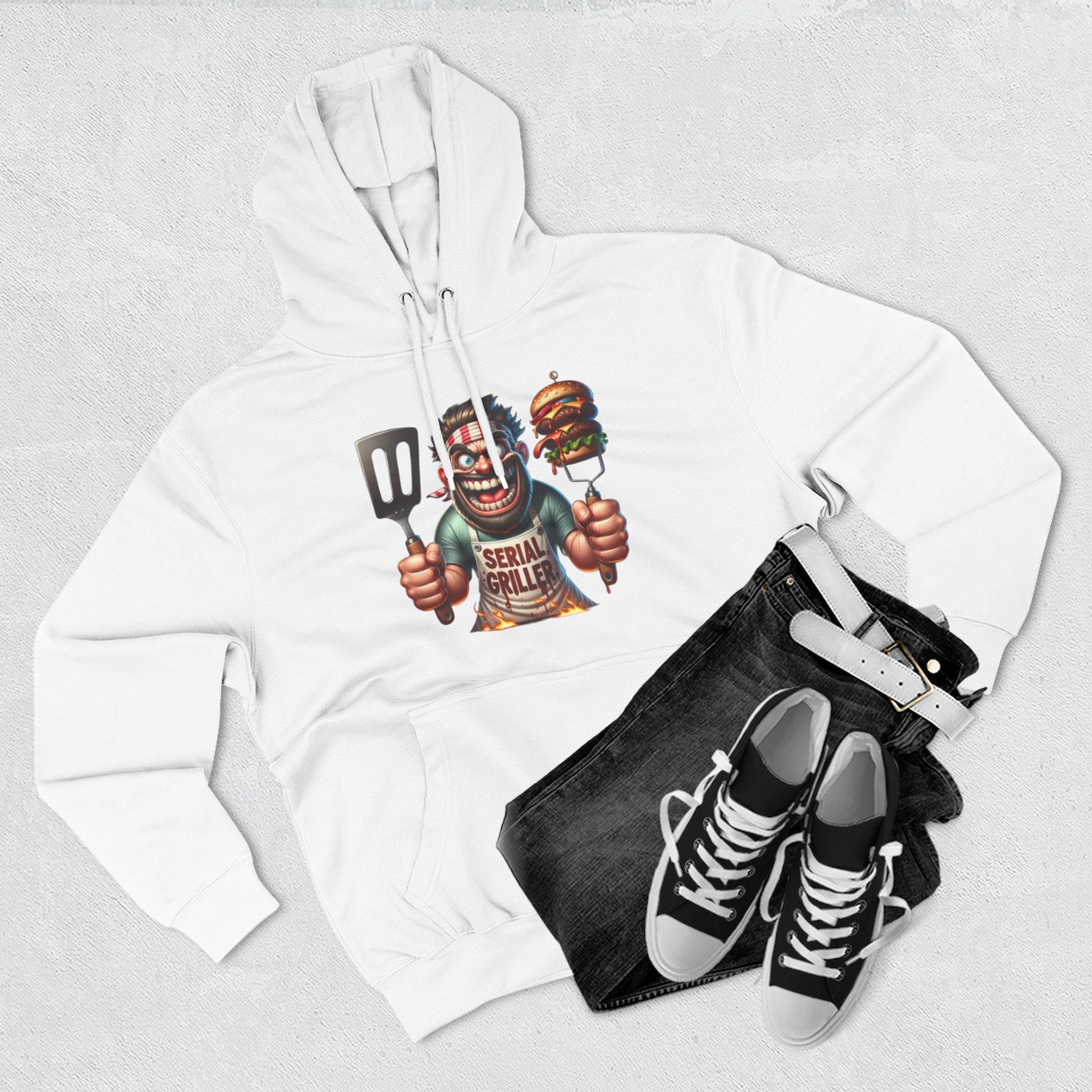 Three-Panel Fleece Hoodie