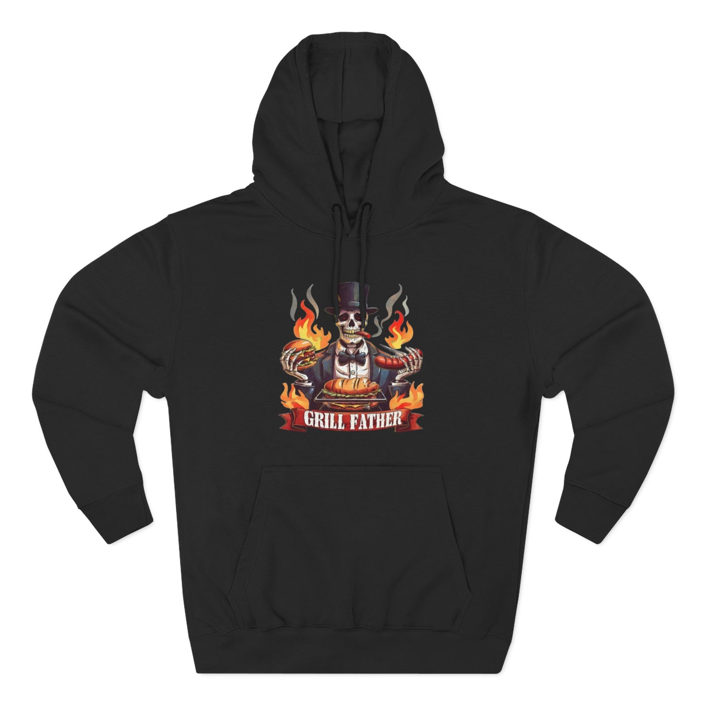 Three-Panel Fleece Hoodie