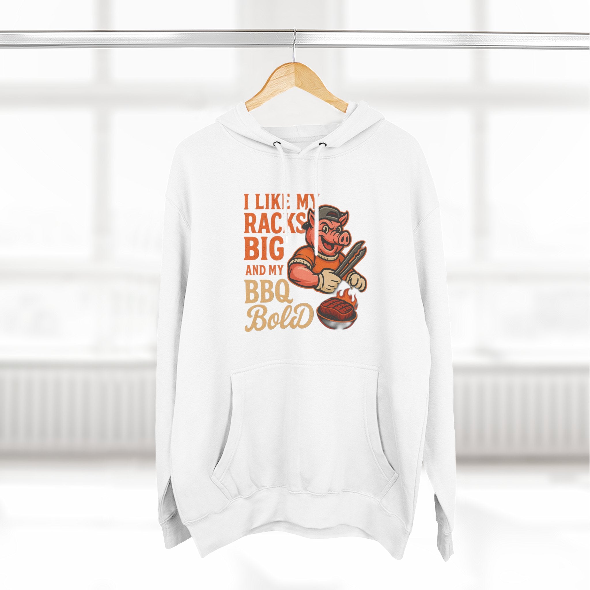 Three-Panel Fleece Hoodie