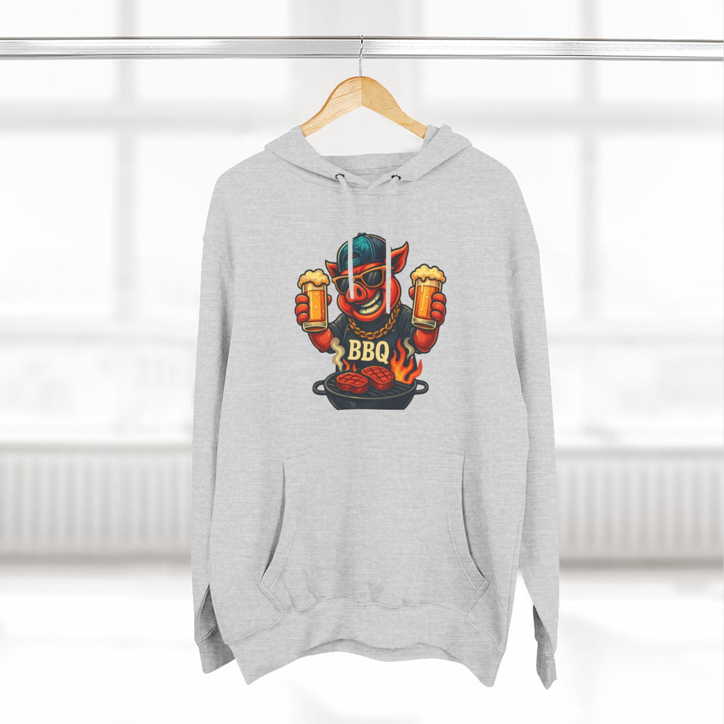 Three-Panel Fleece Hoodie