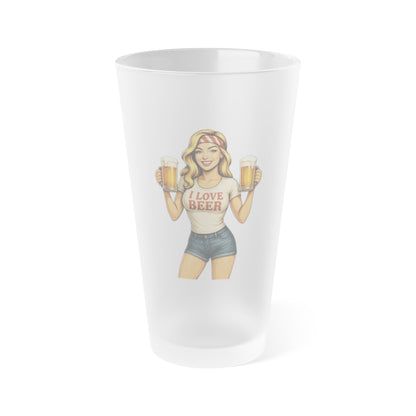 Frosted Pint Glass, 16oz