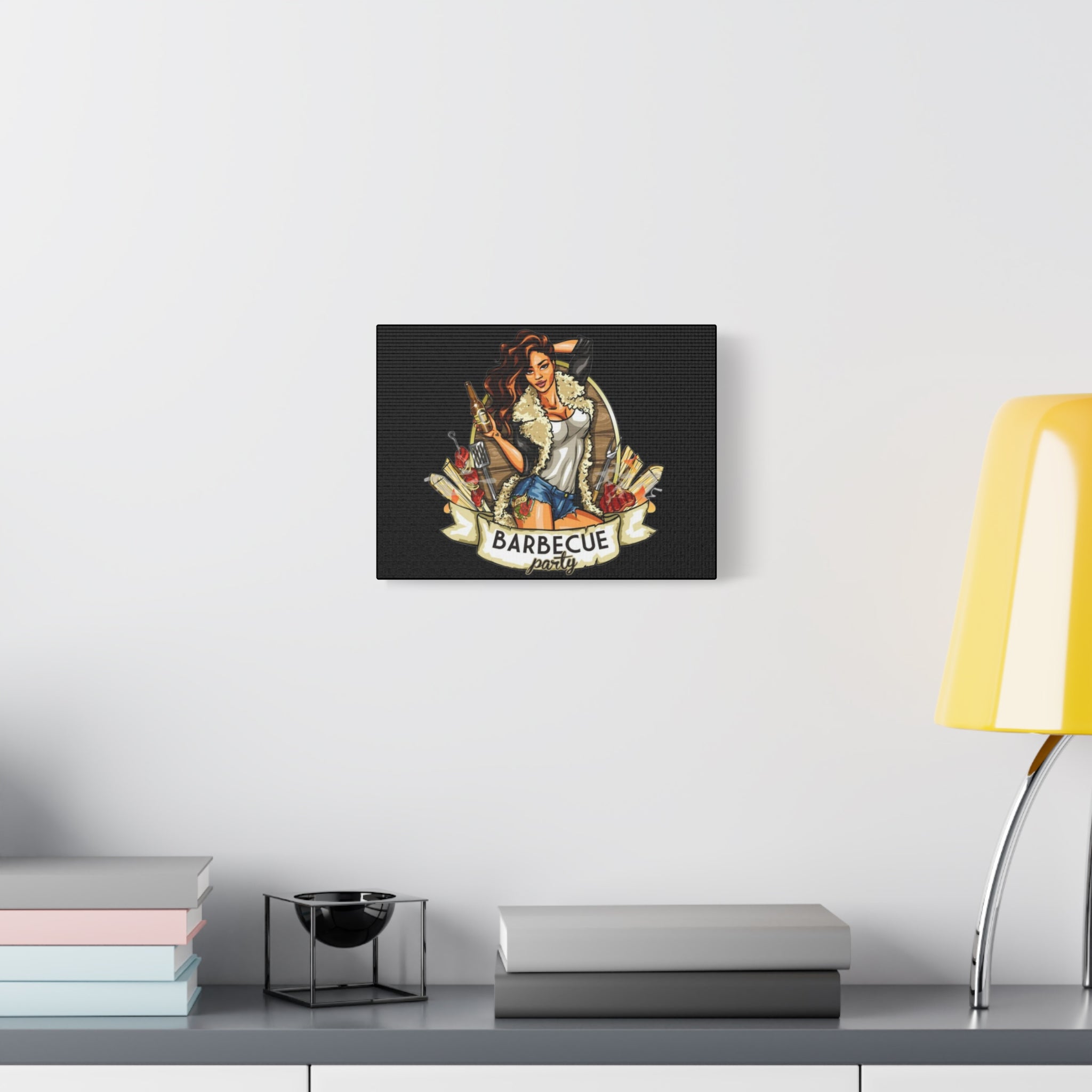 Barbecue Party Canvas Art, Indoor Decor, Perfect for Summer Celebrations, BBQ Lovers, Gift for Friends, Home Wall Decor