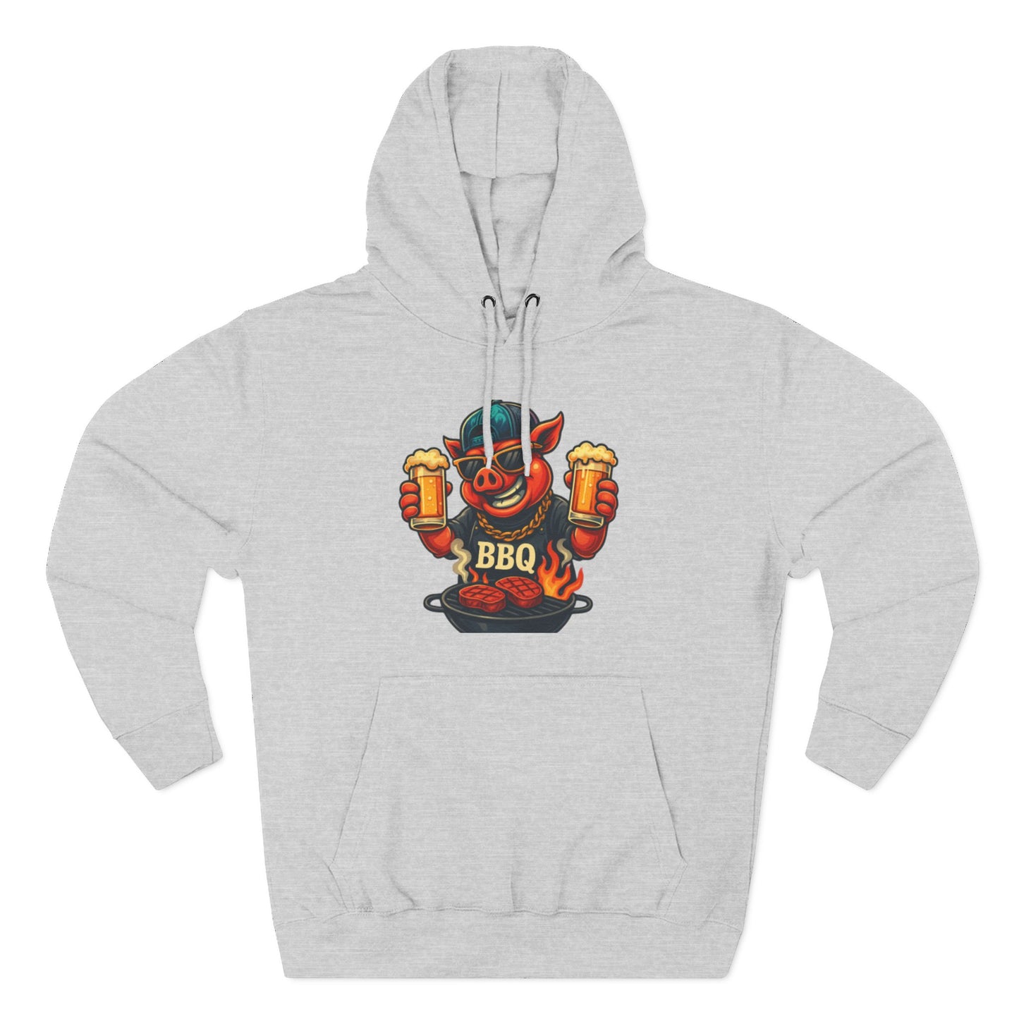 Three-Panel Fleece Hoodie
