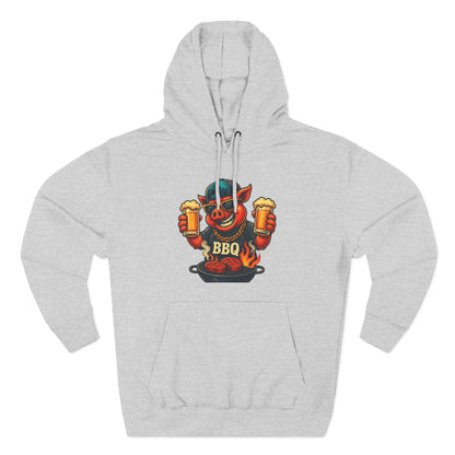 Three-Panel Fleece Hoodie