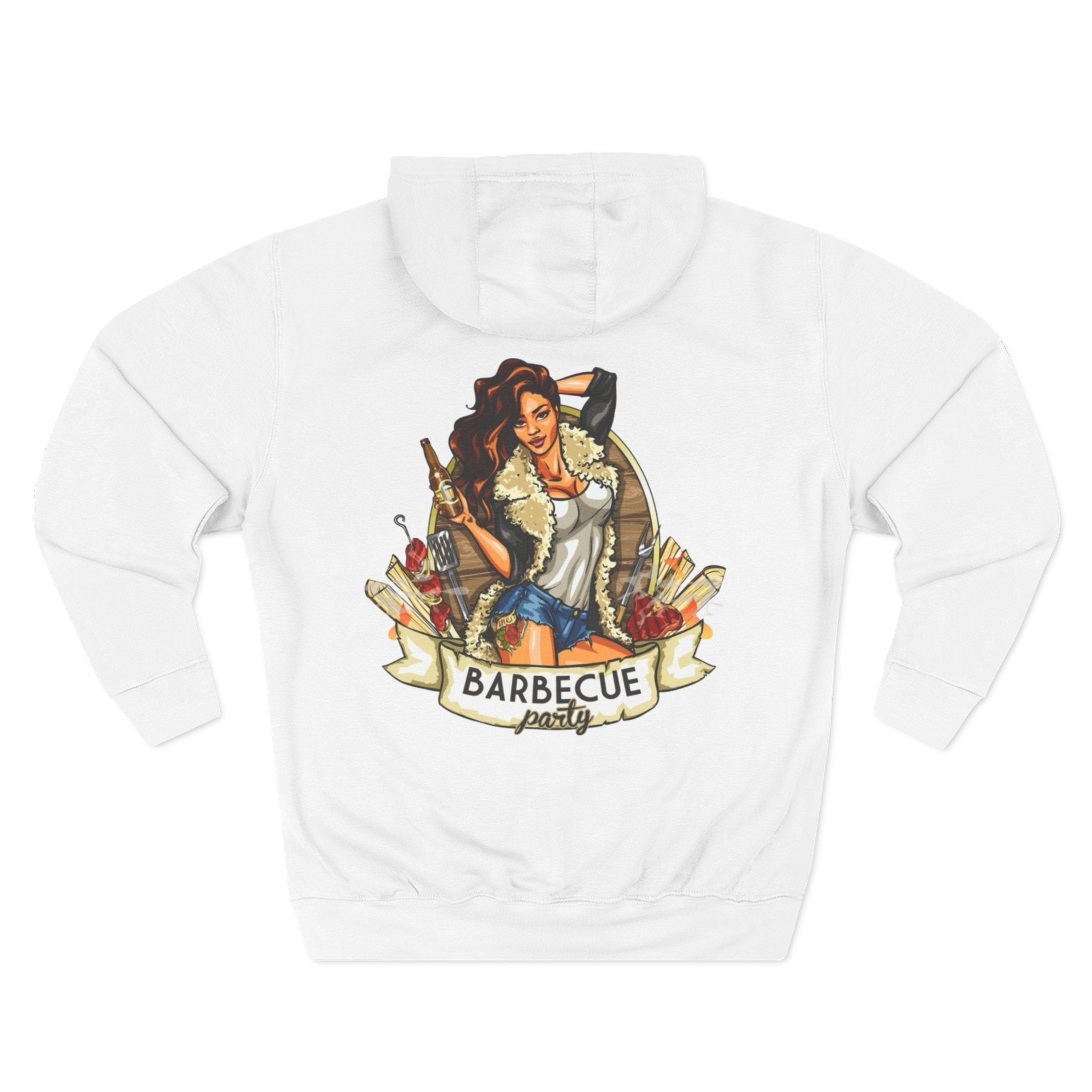 Three-Panel Fleece Hoodie
