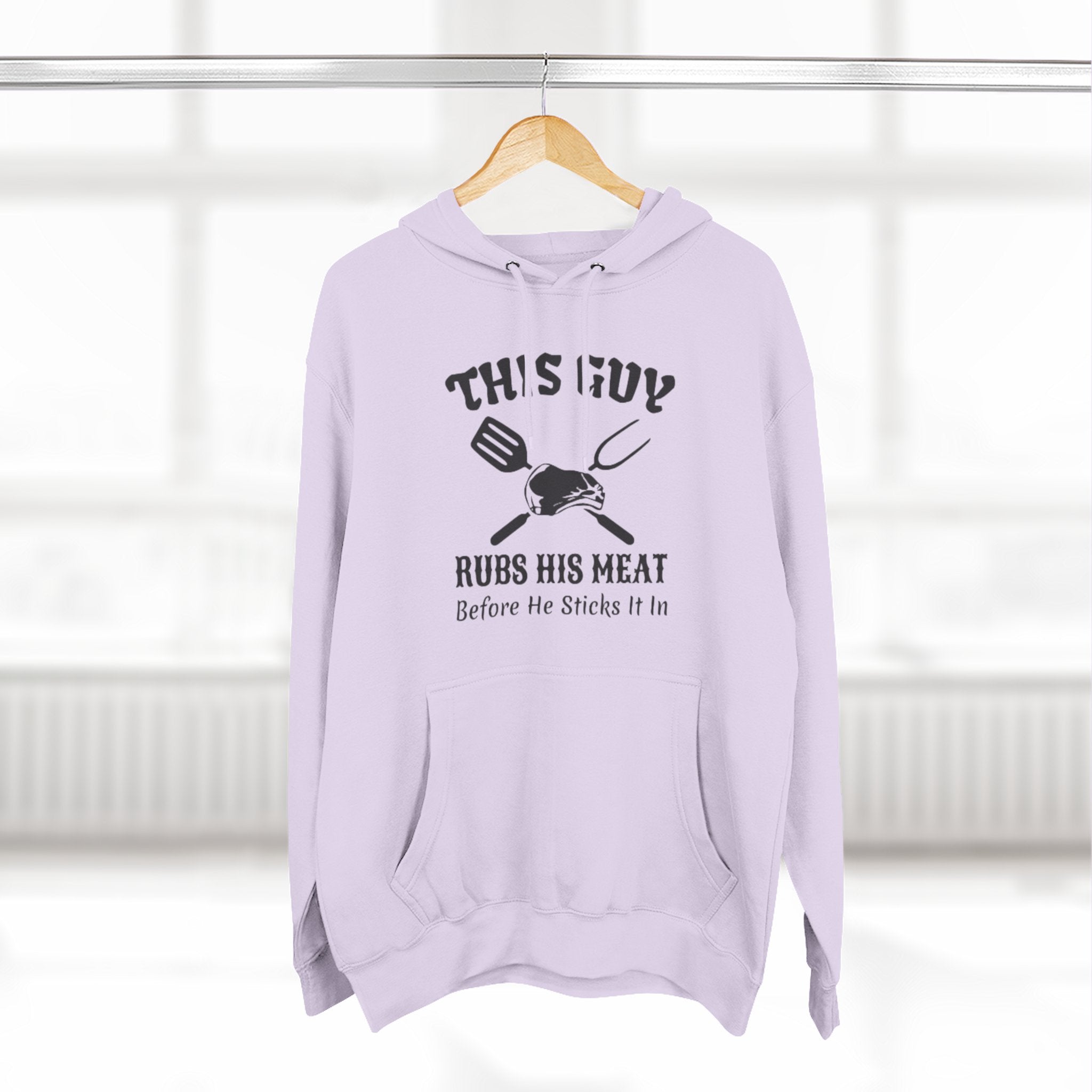 Three-Panel Fleece Hoodie