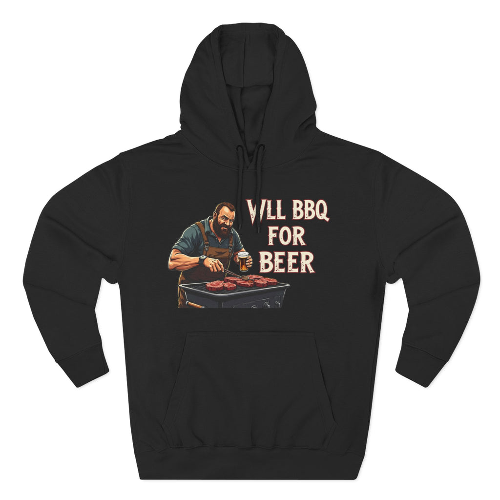 Three-Panel Fleece Hoodie