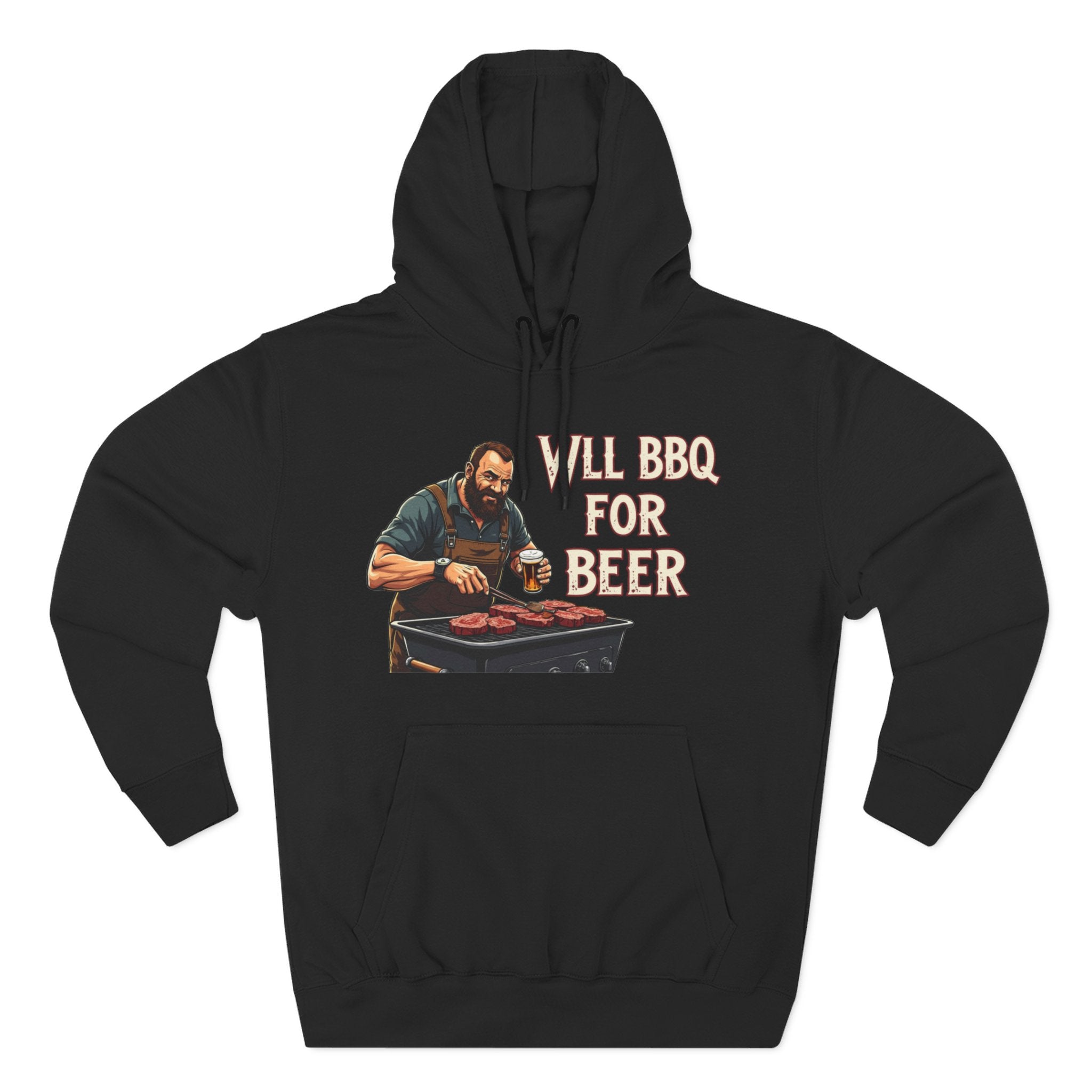 Three-Panel Fleece Hoodie