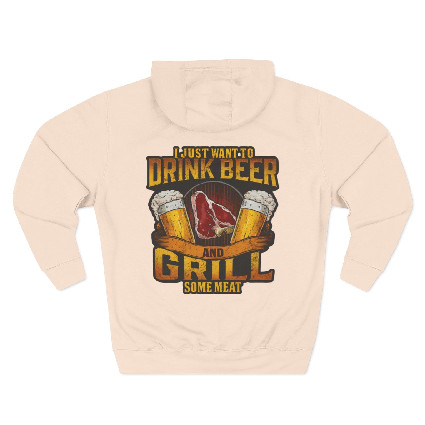 Three-Panel Fleece Hoodie