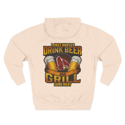 Three-Panel Fleece Hoodie