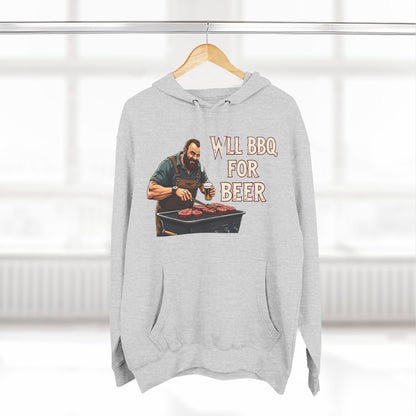 Three-Panel Fleece Hoodie