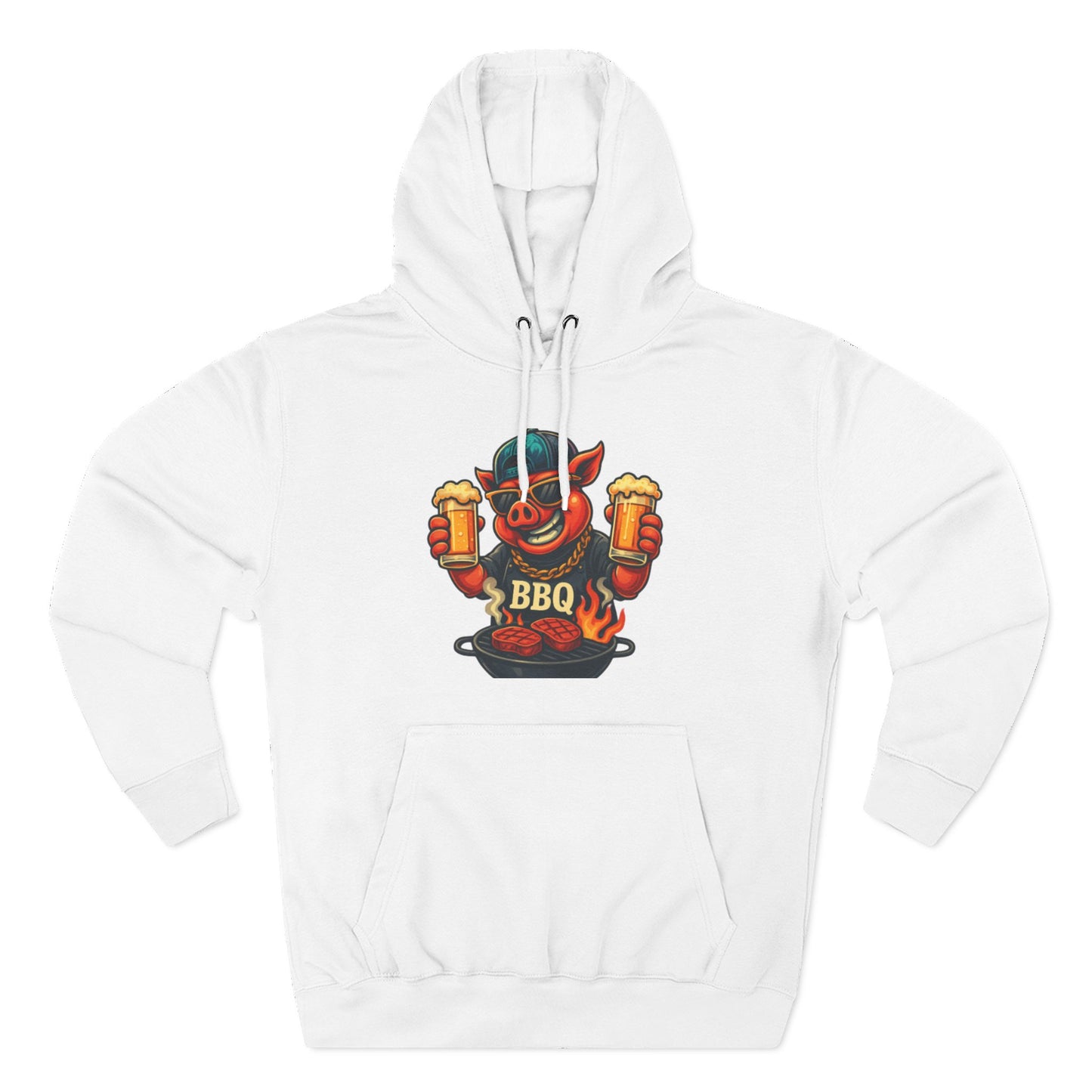 Three-Panel Fleece Hoodie