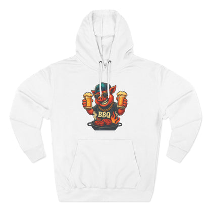Three-Panel Fleece Hoodie