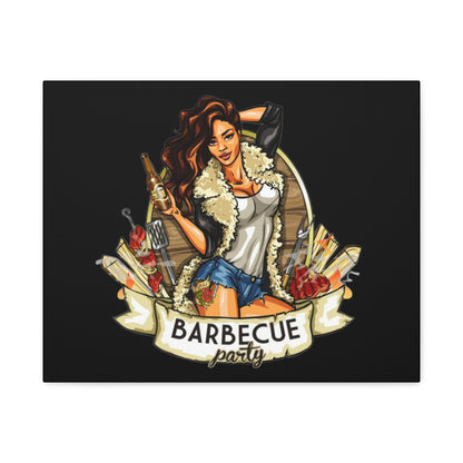 Barbecue Party Canvas Art, Indoor Decor, Perfect for Summer Celebrations, BBQ Lovers, Gift for Friends, Home Wall Decor