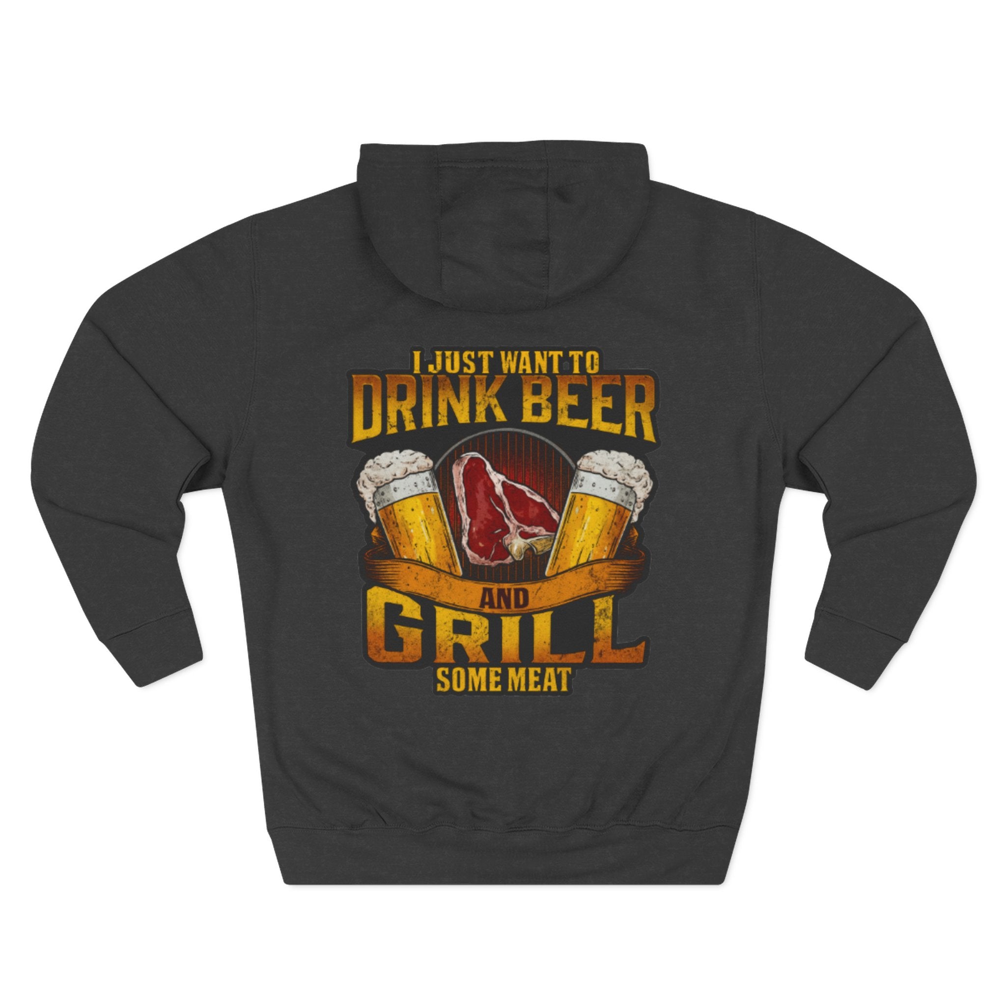 Three-Panel Fleece Hoodie