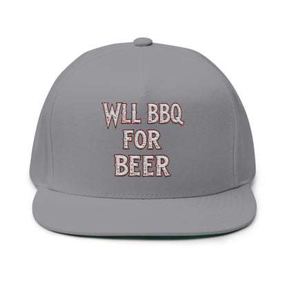 Flat Bill Cap (Embroidery)