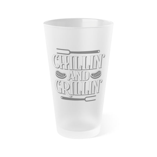 Frosted Pint Glass, 16oz