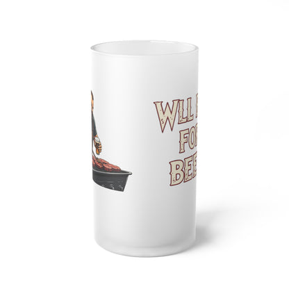 Frosted Glass Beer Mug