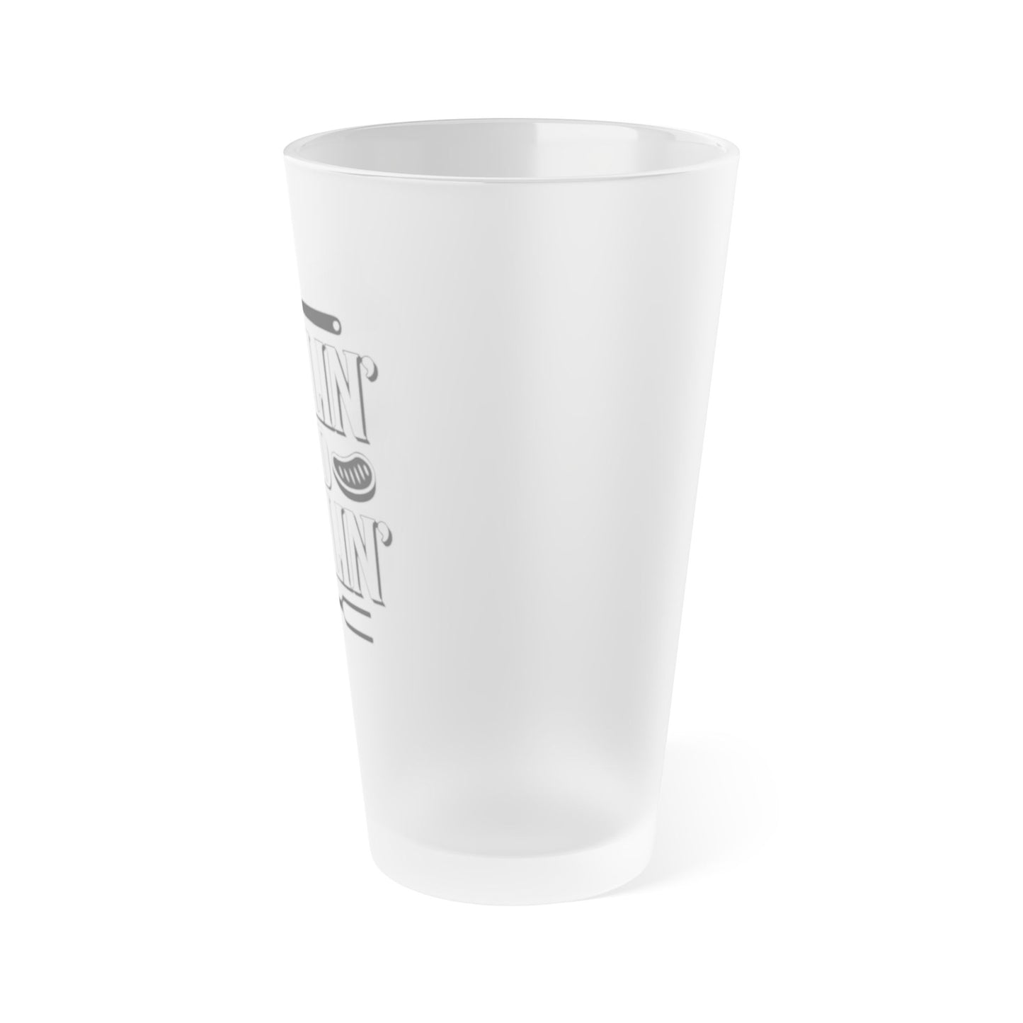 Frosted Pint Glass, 16oz