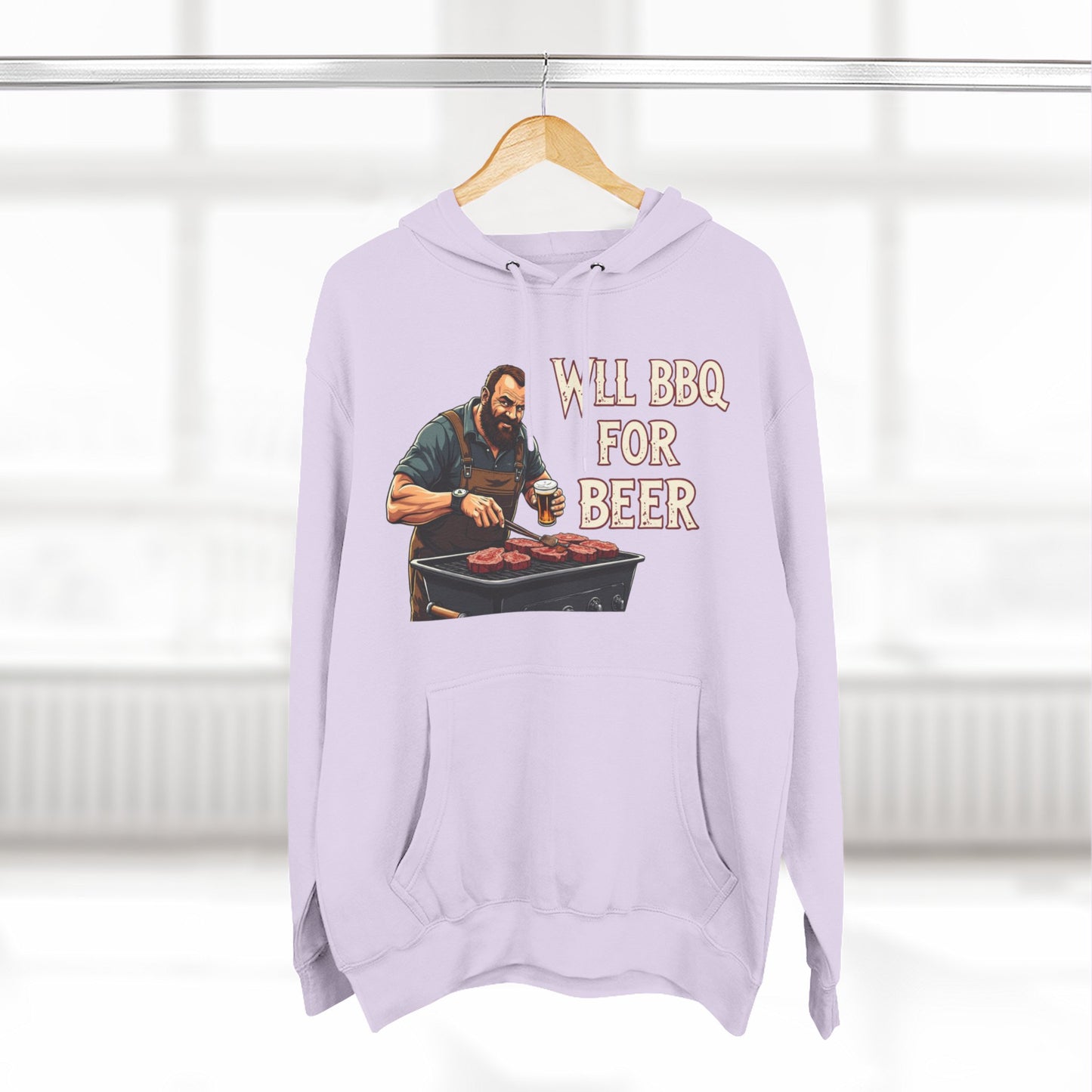 Three-Panel Fleece Hoodie