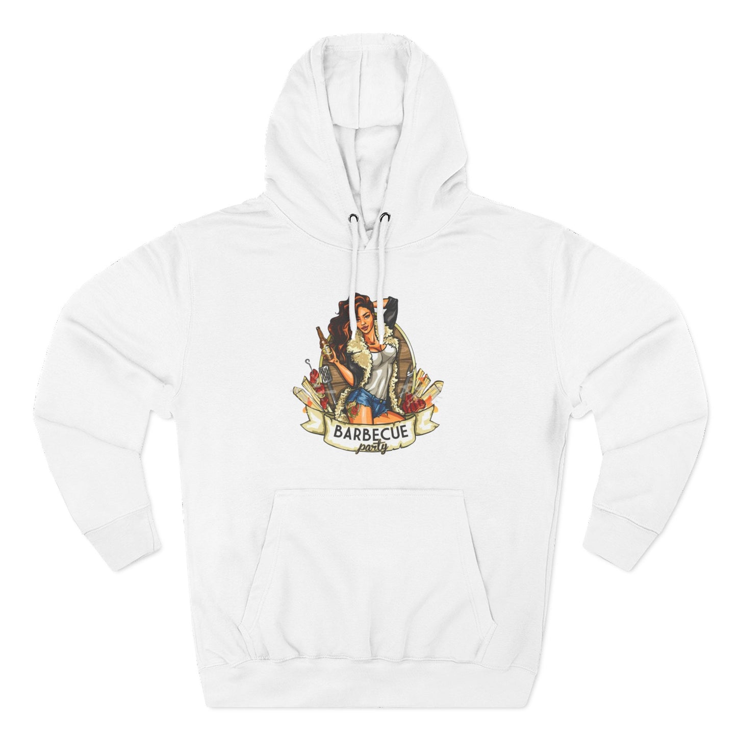 Three-Panel Fleece Hoodie