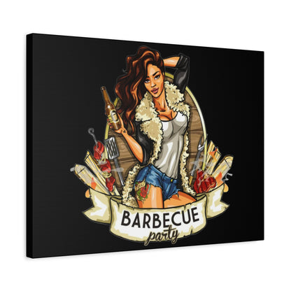 Barbecue Party Canvas Art, Indoor Decor, Perfect for Summer Celebrations, BBQ Lovers, Gift for Friends, Home Wall Decor
