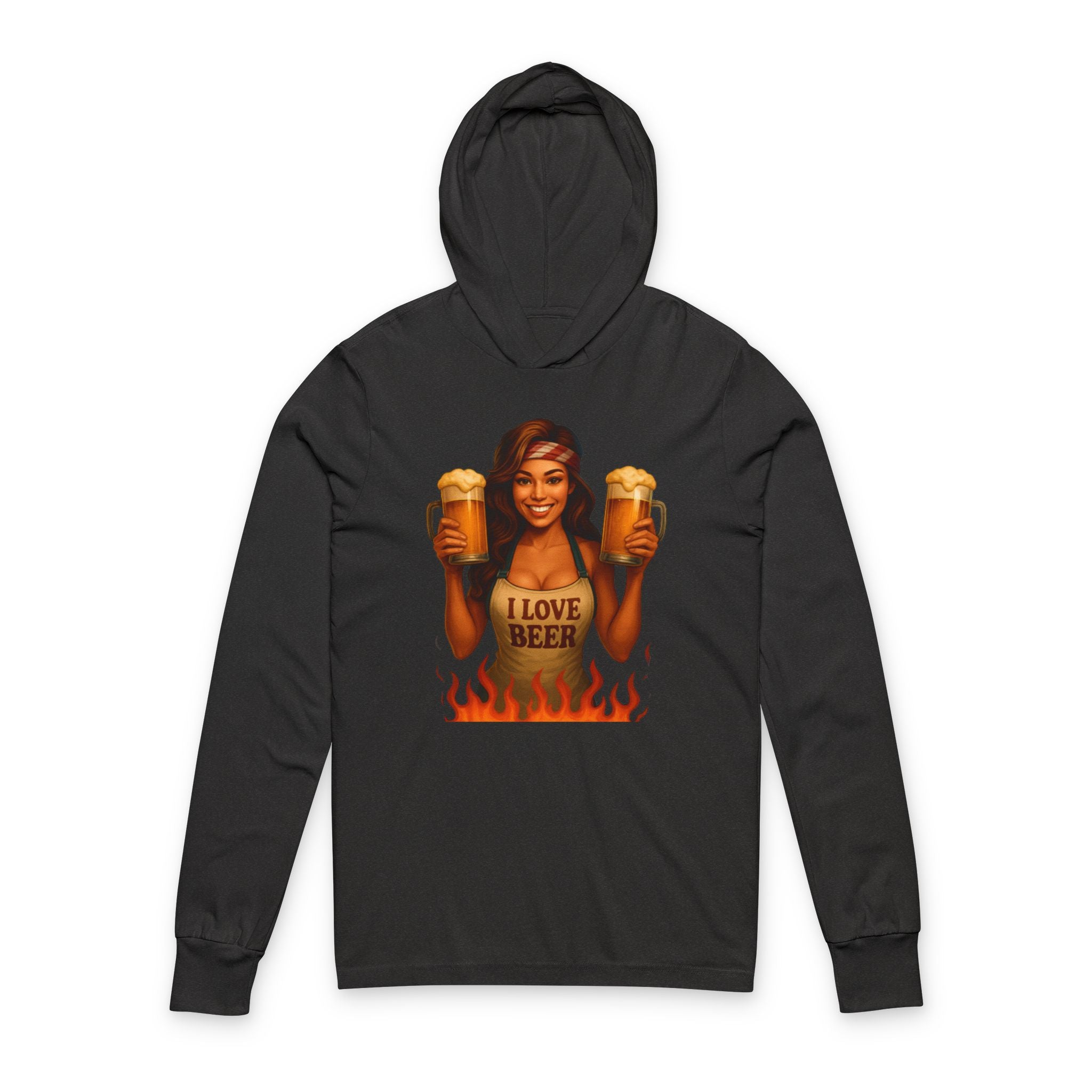 Unisex Hooded Long Sleeve Tee
