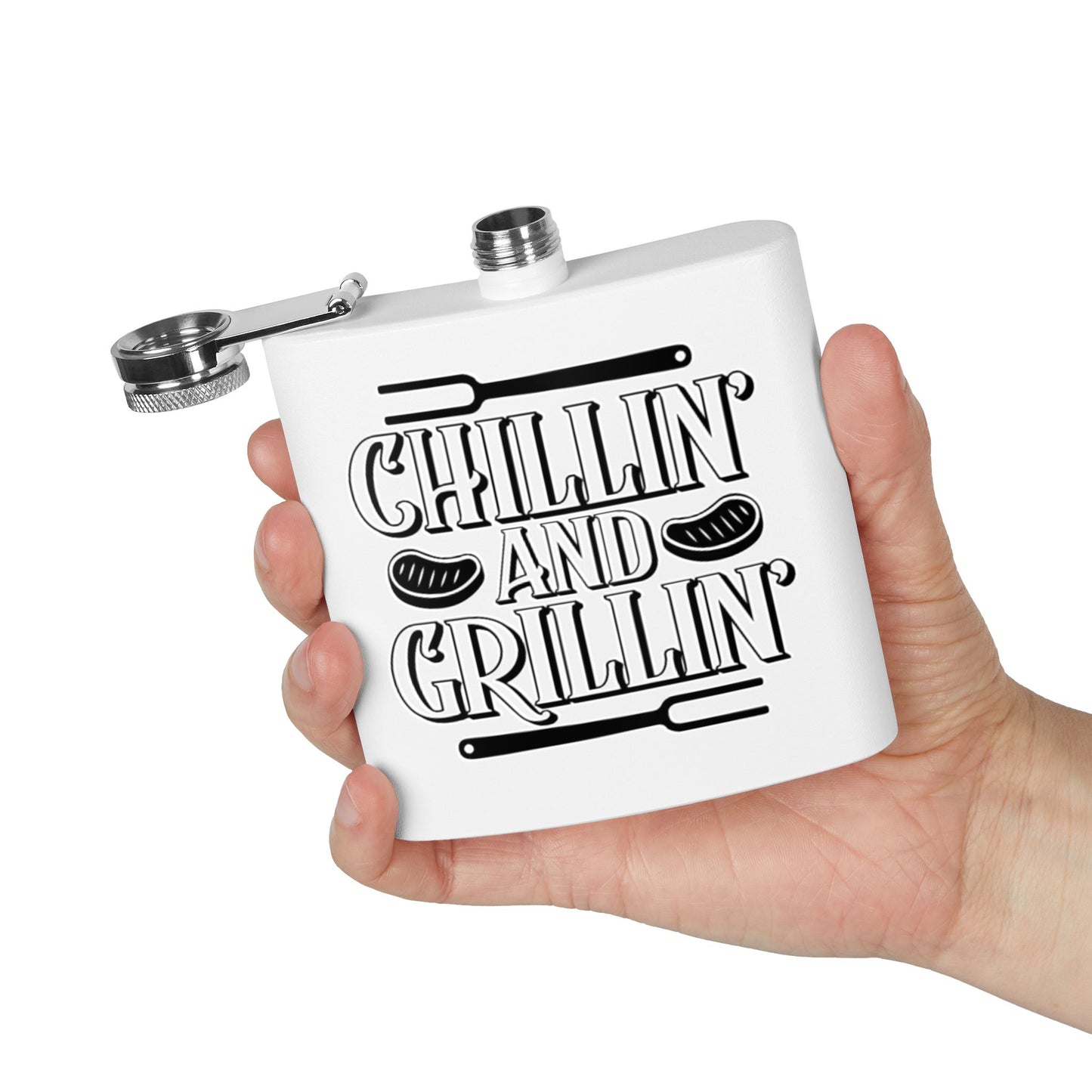 Stainless Steel Flask, 6oz