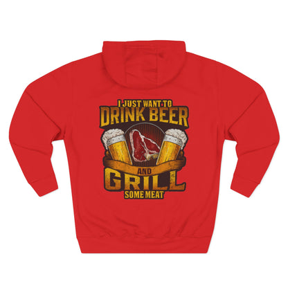 Three-Panel Fleece Hoodie