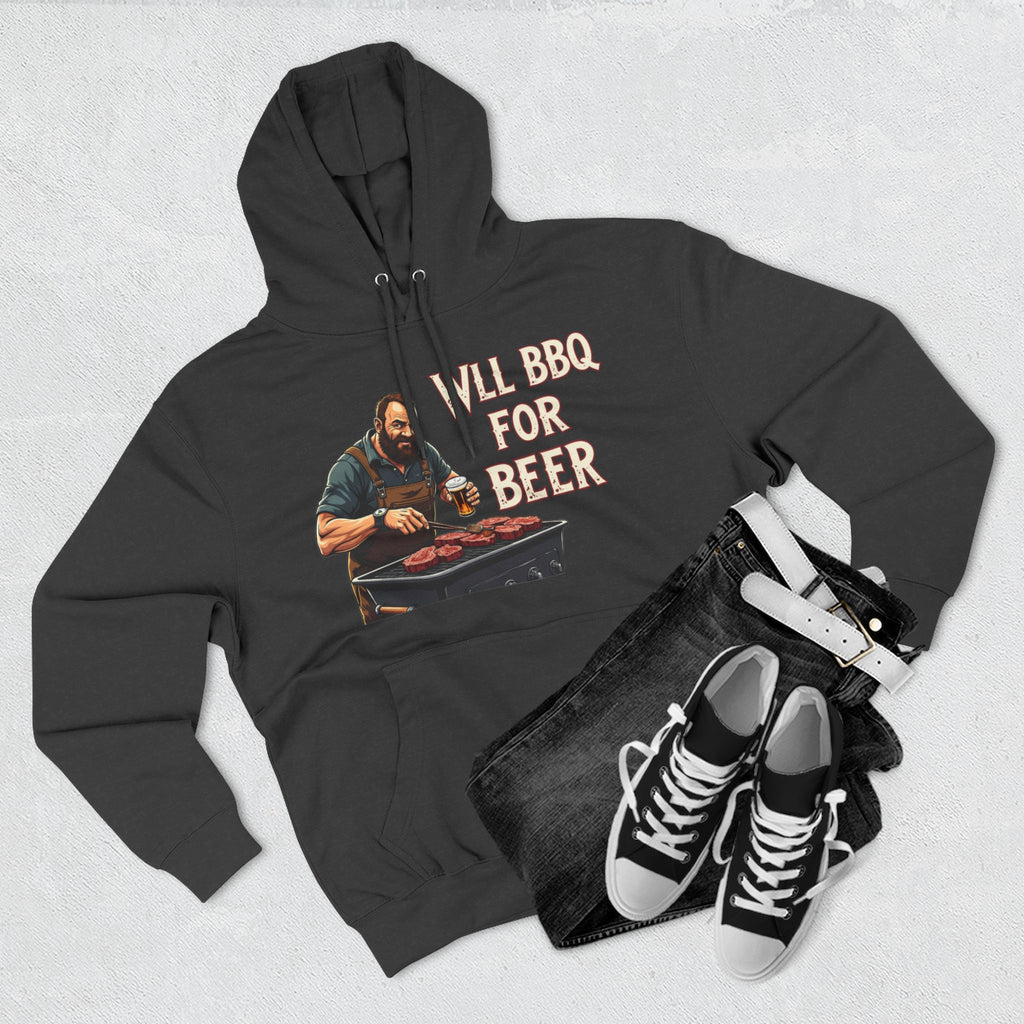 Three-Panel Fleece Hoodie
