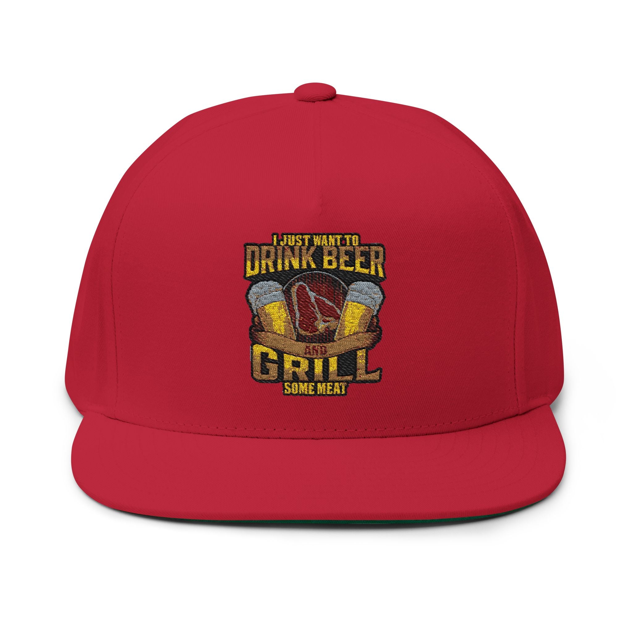 Flat Bill Cap (Embroidery)