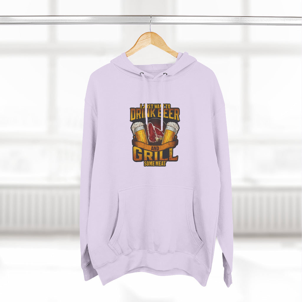Three-Panel Fleece Hoodie
