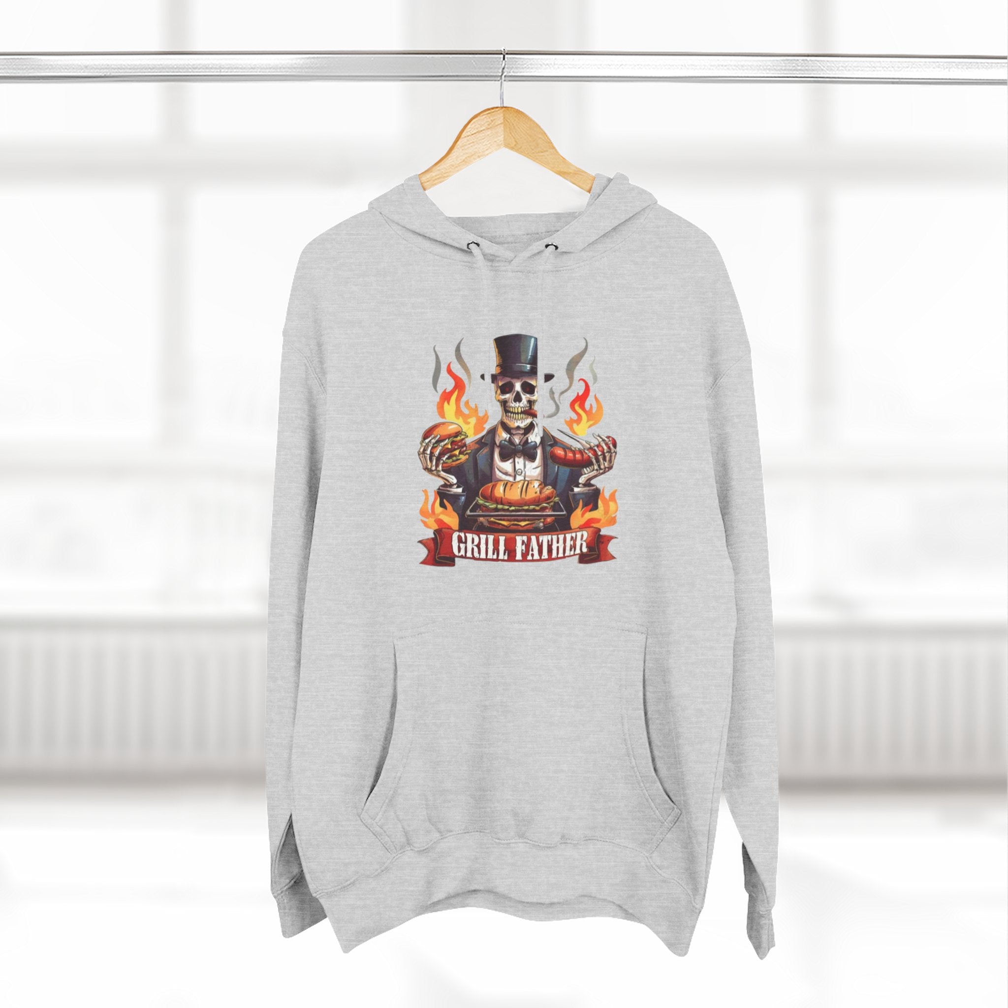 Three-Panel Fleece Hoodie