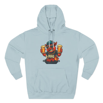 Three-Panel Fleece Hoodie