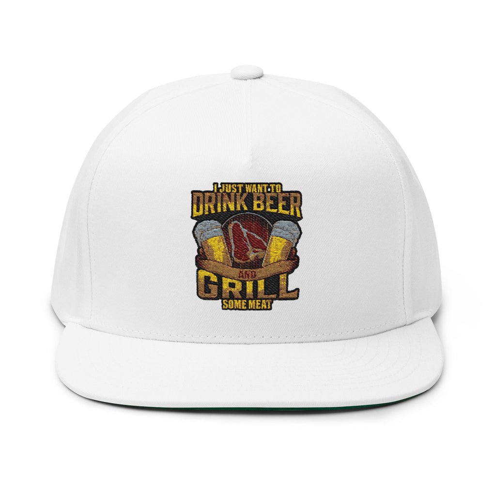 Flat Bill Cap (Embroidery)
