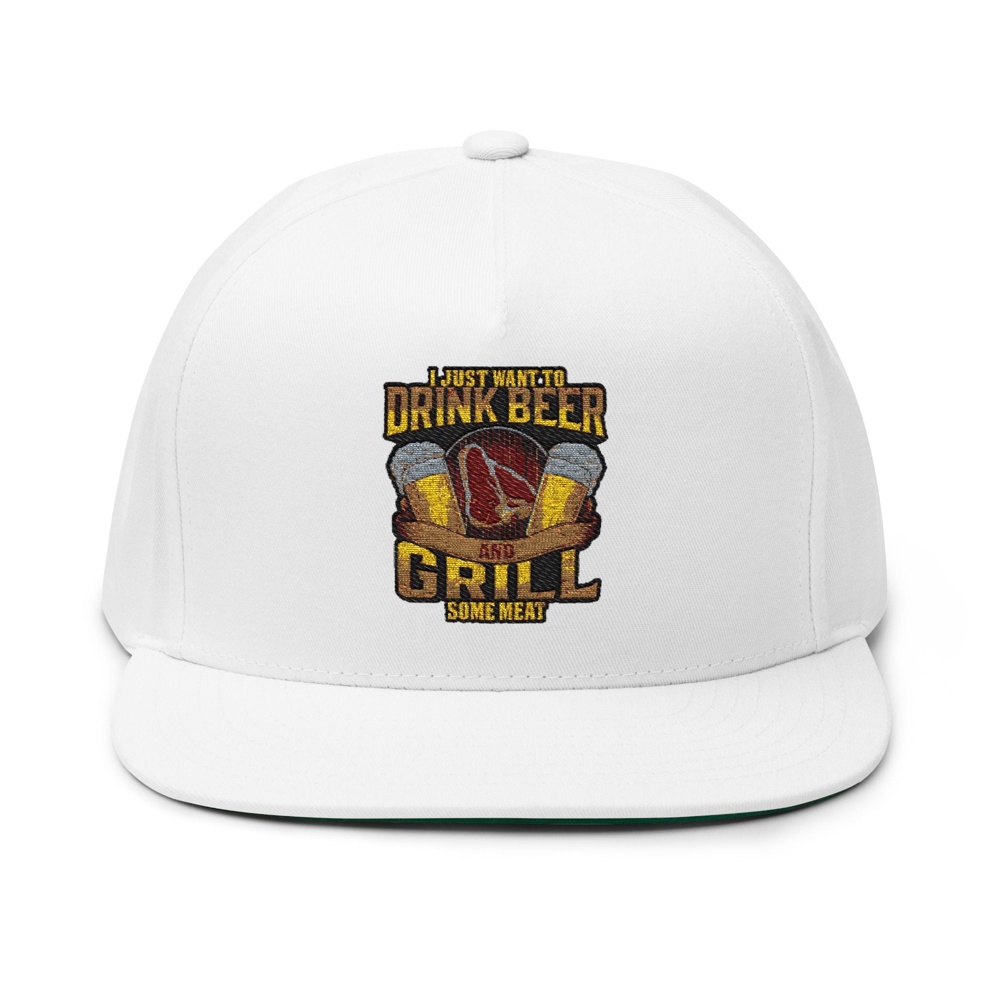 Flat Bill Cap (Embroidery)