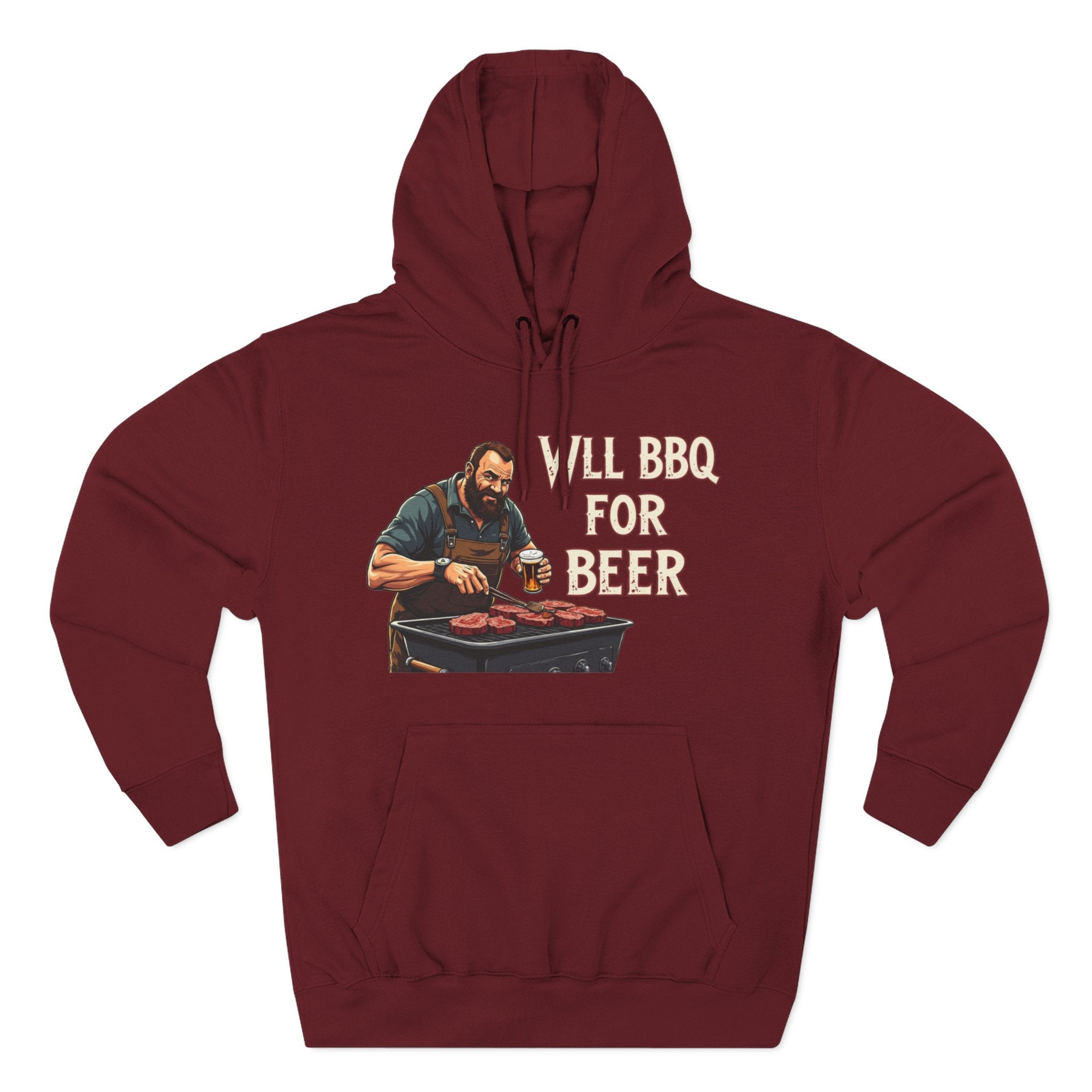 Three-Panel Fleece Hoodie