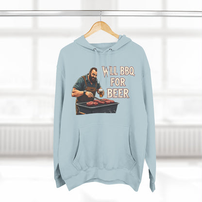 Three-Panel Fleece Hoodie