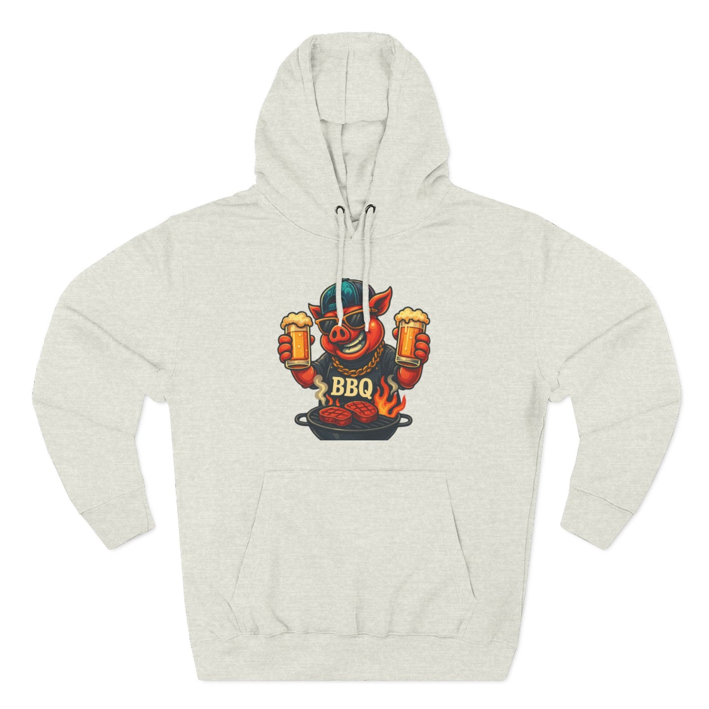 Three-Panel Fleece Hoodie