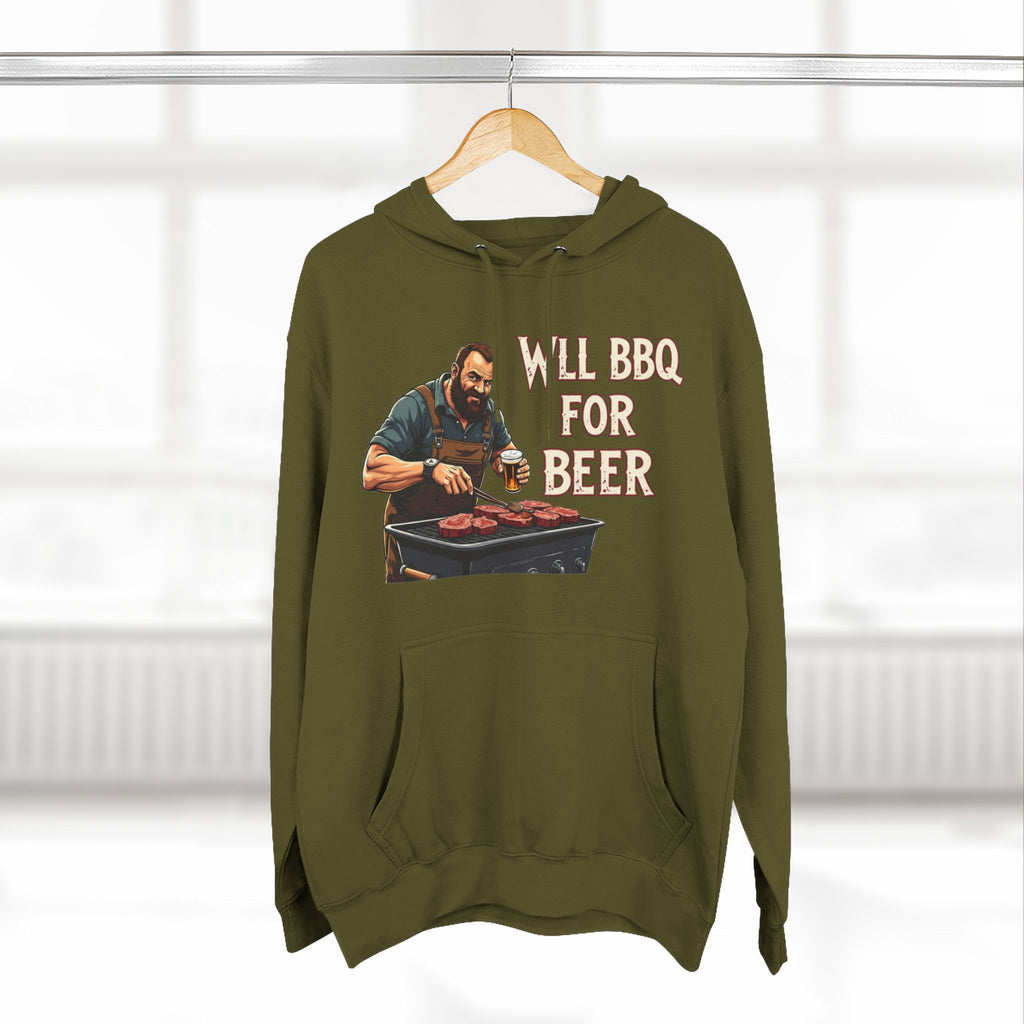 Three-Panel Fleece Hoodie