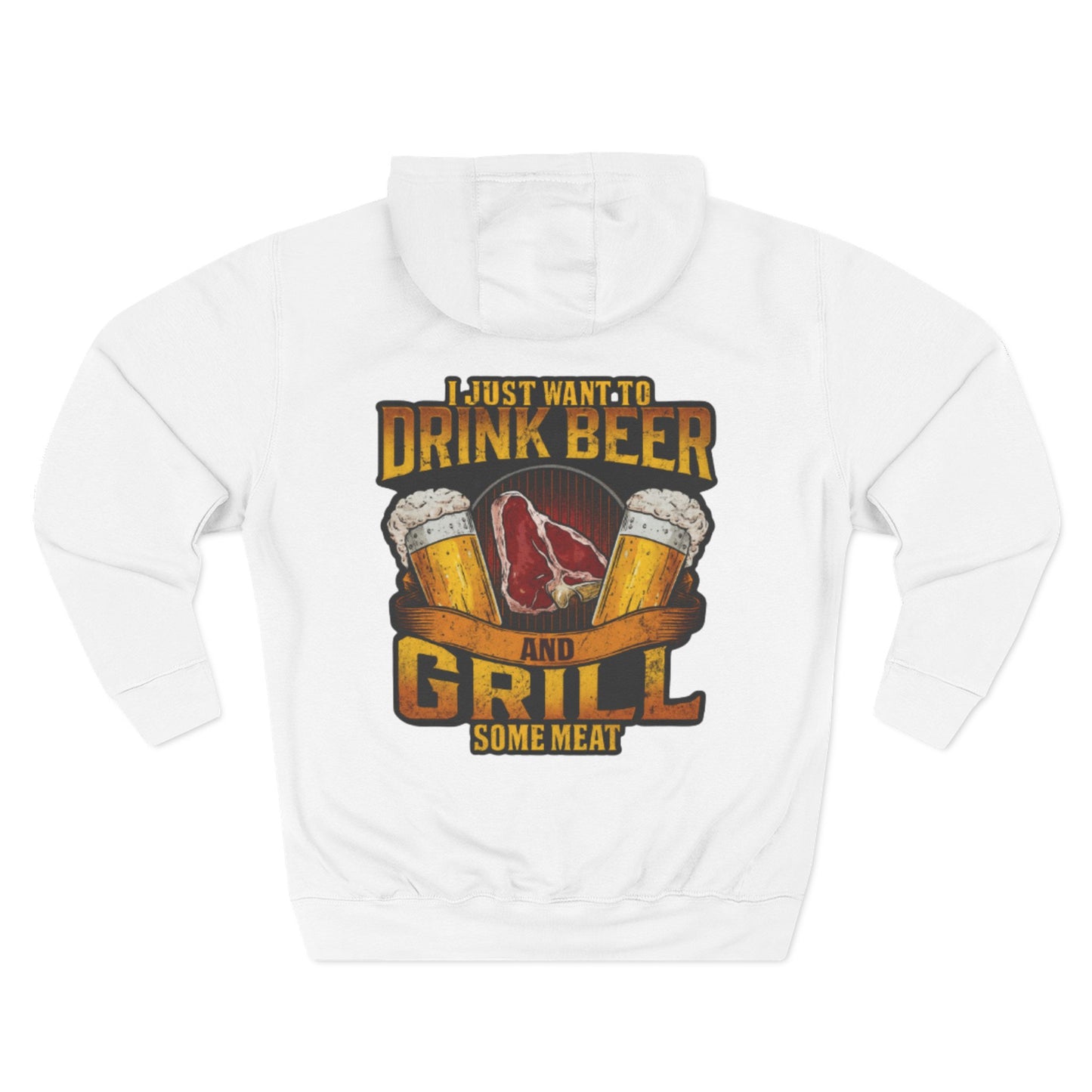 Three-Panel Fleece Hoodie