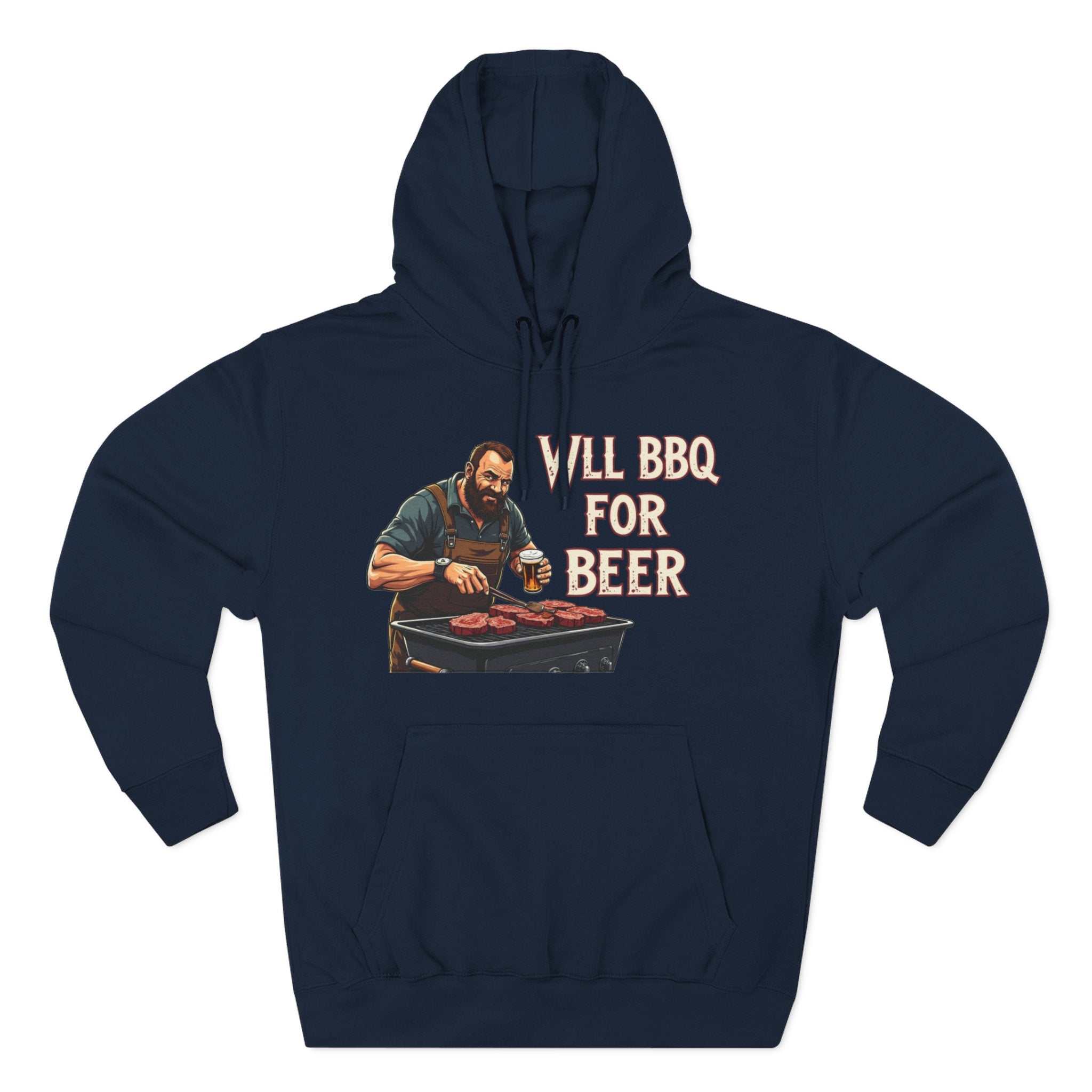 Three-Panel Fleece Hoodie